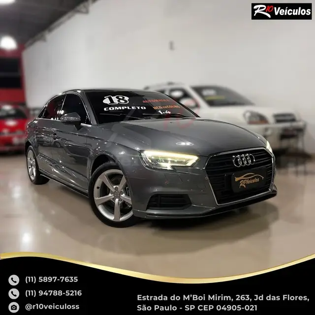 Carro Audi A3 Sportback 2018 1.4 Ambiente TFSI S Tronic
