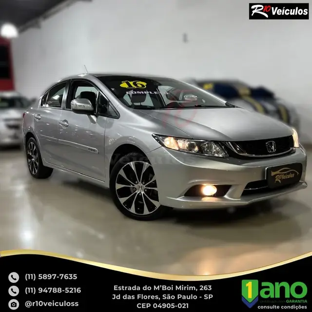 Carro Honda Civic 2016 LXR 2.0 i-VTEC (Aut) (Flex)