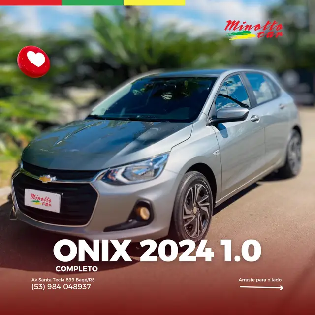 Carro Chevrolet Onix 2024 LT 1.0 Turbo