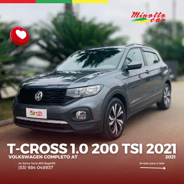 Carro Volkswagen T-Cross 2021 1.0 200 TSI 12V (Flex)