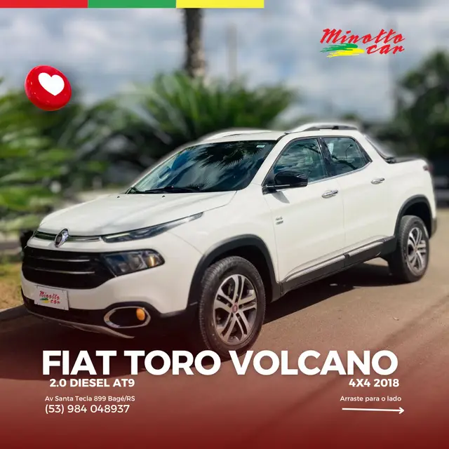 Carro Fiat Toro 2018 Volcano 2.0 diesel AT9 4x4