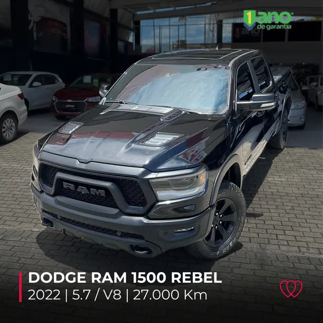 Carro RAM 1500 2022 Rebel 5.7 (Aut.)