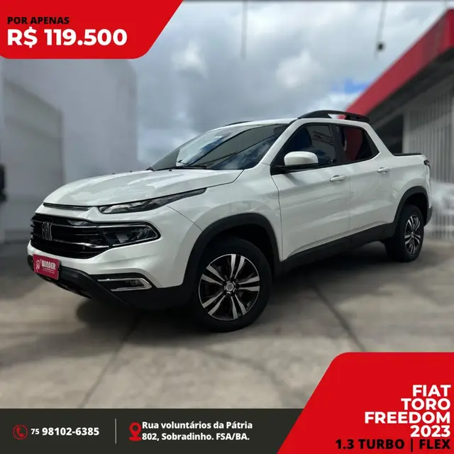 Carro Fiat Toro 2023 Freedom 1.3 turbo (Flex) (Aut)