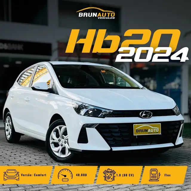 Carro Hyundai HB20 2024 Comfort 1.0 (Flex)