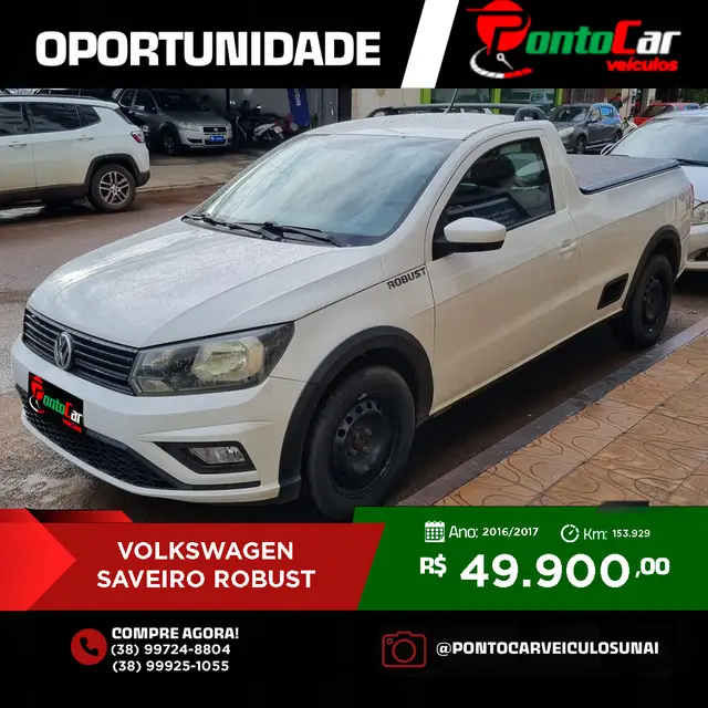 Carro Volkswagen Saveiro 2017 Robust 1.6 MSI CS (Flex)