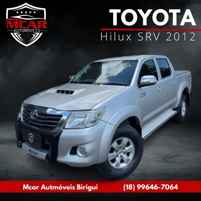 Carro Toyota Hilux Cabine Dupla 2012 Hilux 3.0 TDI 4x4 CD SRV Top (Aut)