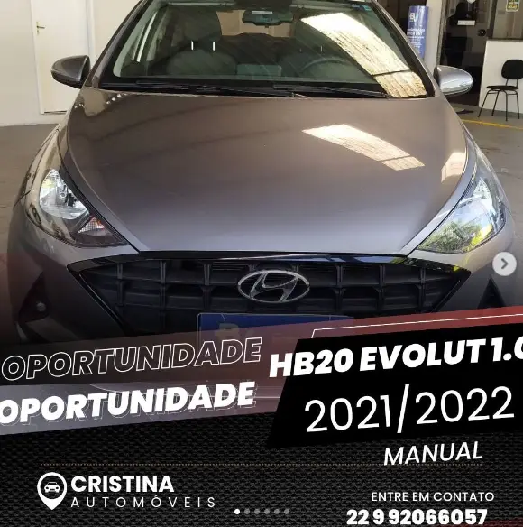 Carro Hyundai HB20 2022 Evolution 1.0