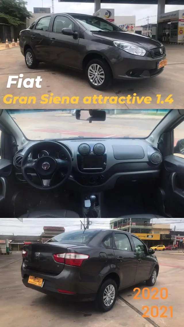Carro Fiat Grand Siena 2021 1.4 Flex