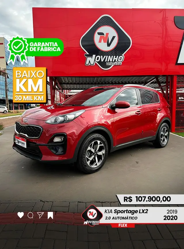 Carro Kia Sportage 2020 LX 2.0 (Flex) (Aut) P.161