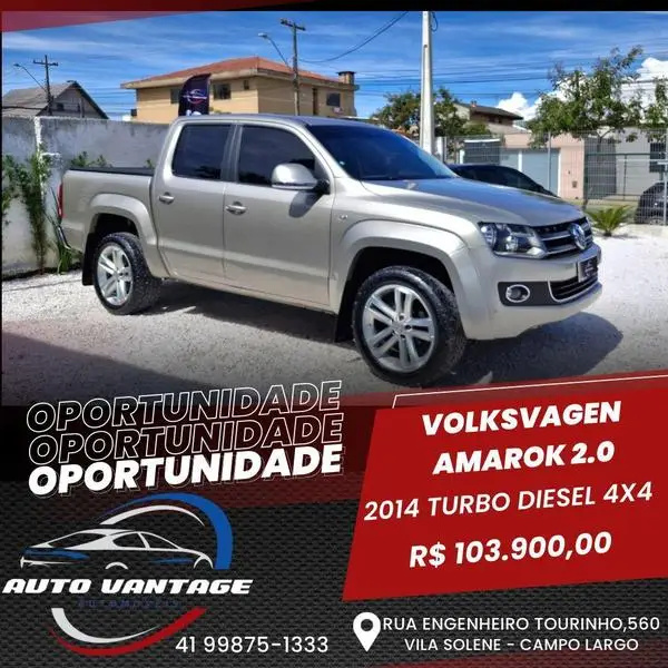 Carro Volkswagen Amarok 2014 2.0 CD 4x4 TDi Highline (Aut)