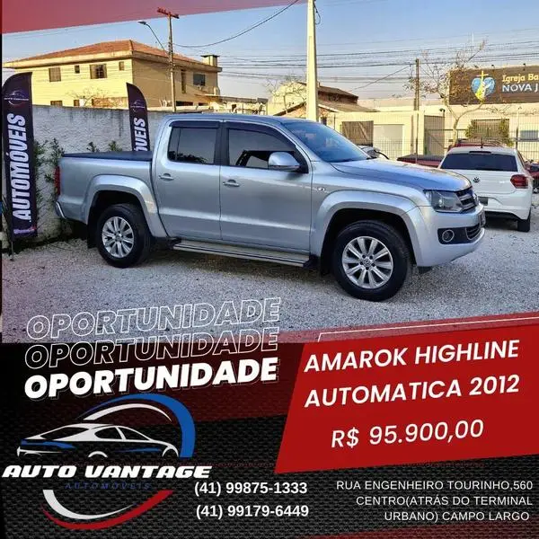 Carro Volkswagen Amarok 2012 2.0 CD 4x4 TDi Highline (Aut)