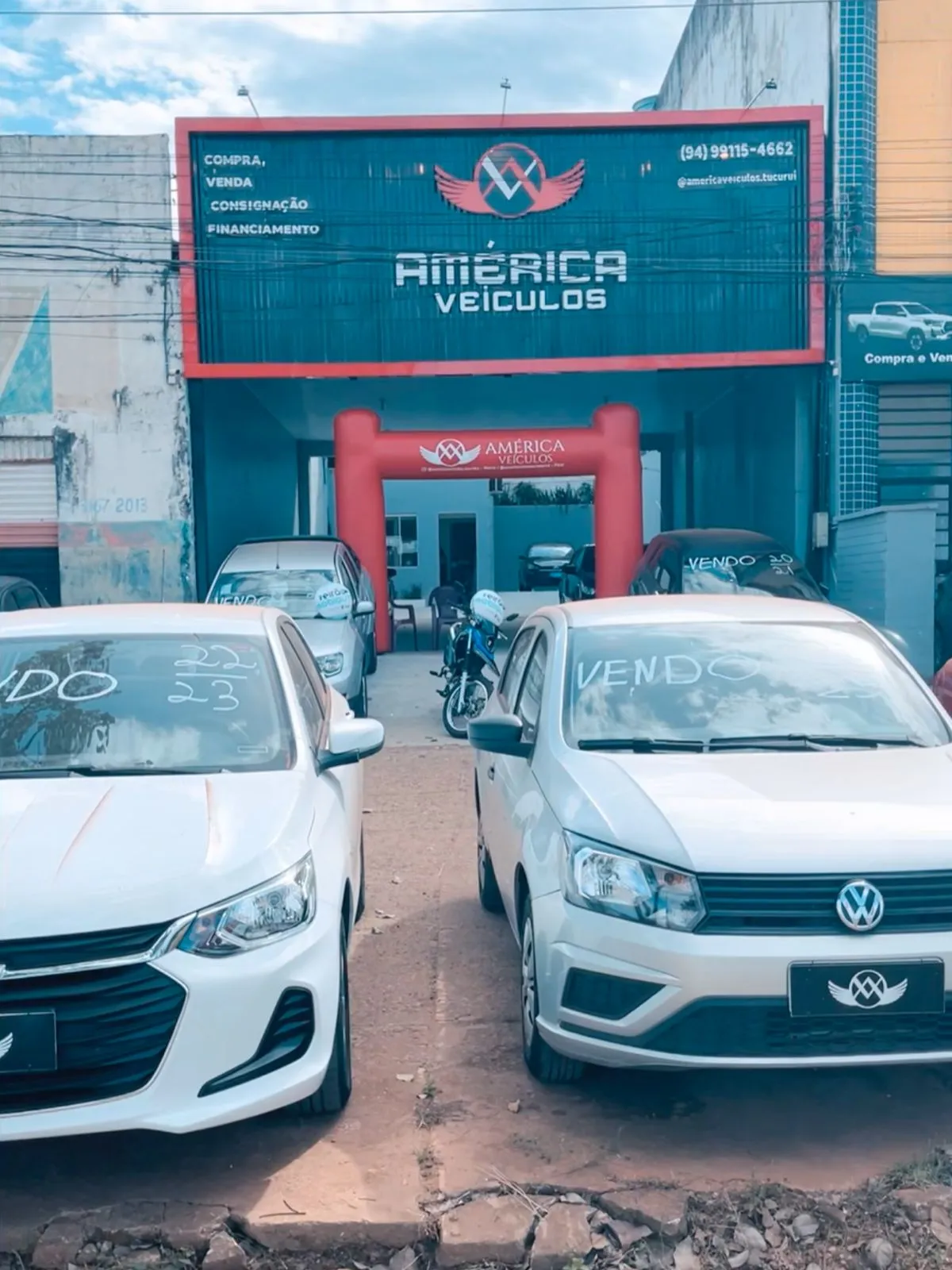 Fachada da loja AMERICA VEICULOS - Tucuruí - PA