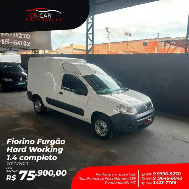 Carro Fiat Fiorino 2021 Furgão 1.4 Working (Flex)