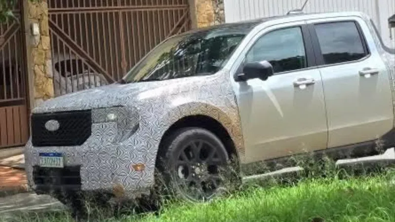 Flagra: Nova Ford Maverick é vista em testes repaginada para assombrar Rampage