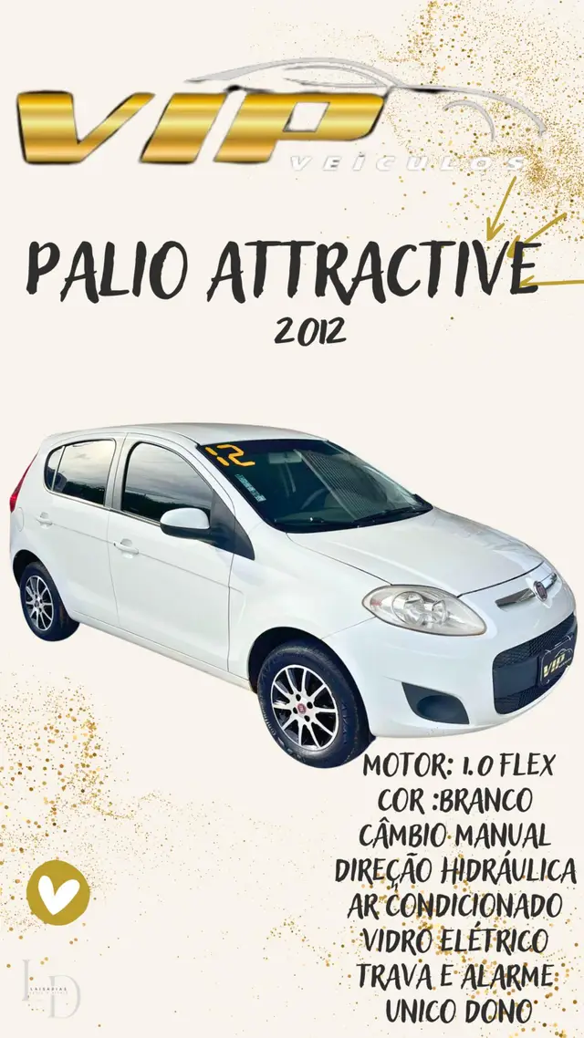 Carro Fiat Palio 2012 Attractive 1.0 8V (Flex)