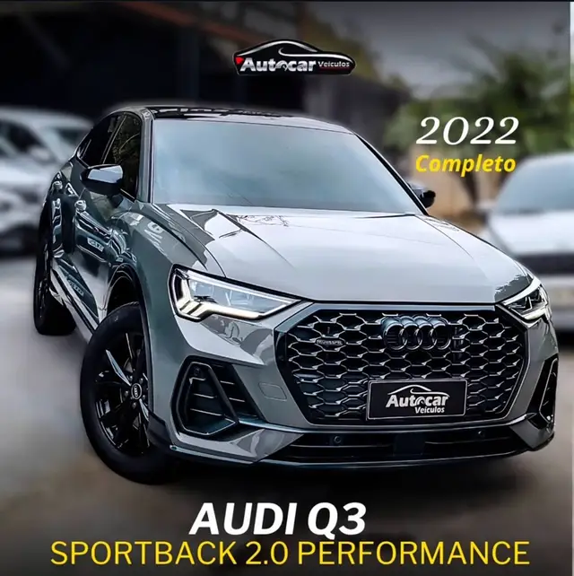 Carro Audi Q3 Sportback 2022 Perf. Black 2.0 TFSI Tipt. Quat.