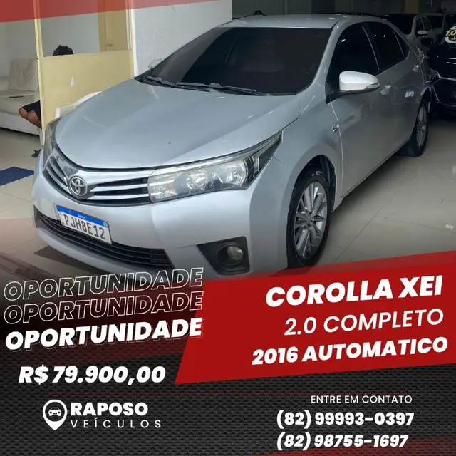 Carro Toyota Corolla 2016 2.0 XEi Multi-Drive S (Flex)