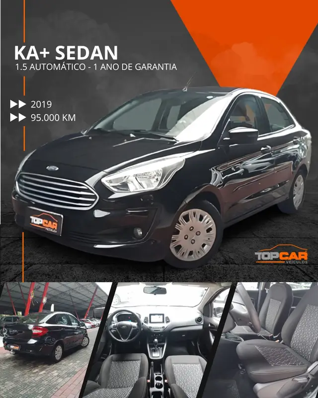 Carro Ford Ka Sedan 2019 SE Plus 1.5 16v (Aut) (Flex)