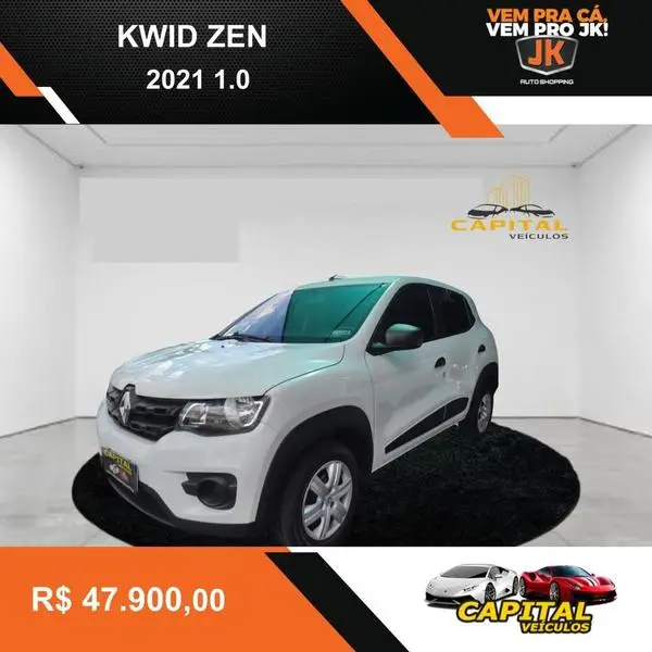 Carro Renault Kwid 2021 Zen 1.0 12v SCe (Flex)