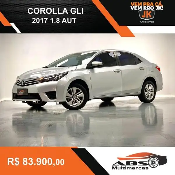 Carro Toyota Corolla 2017 GLi Upper Black P. 1.8 Flex Aut.