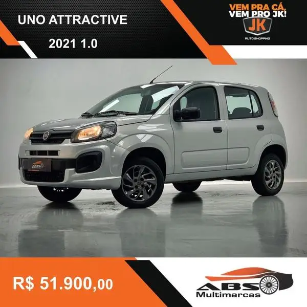 Carro Fiat Uno 2021 Attractive 1.0