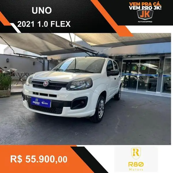 Carro Fiat Uno 2021 Attractive 1.0