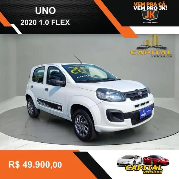Carro Fiat Uno 2020 Attractive 1.0 8V (Flex) 4p