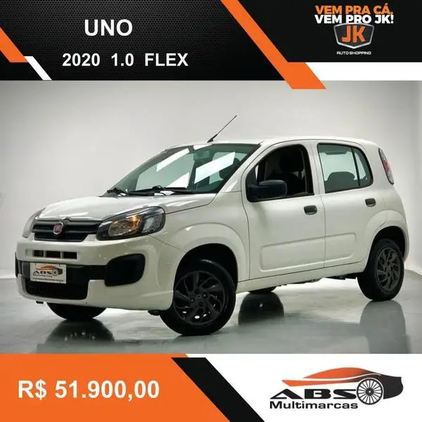 Carro Fiat Uno 2020 Attractive 1.0 8V (Flex) 4p