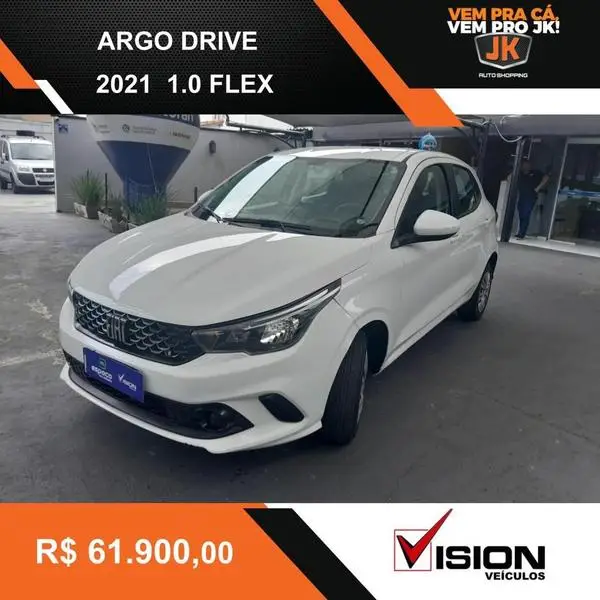 Carro Fiat Argo 2021 Drive 1.0 (Flex)