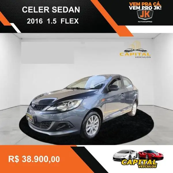 Carro CAOA Chery Celer 2016 Sedan 1.5 16V (Flex)