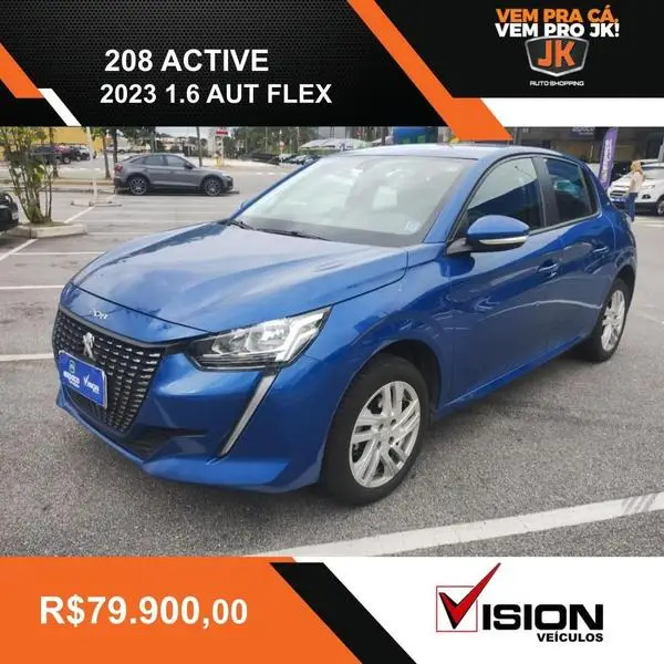 Carro Peugeot 208 2023 Active 1.6 (Flex) (Aut)