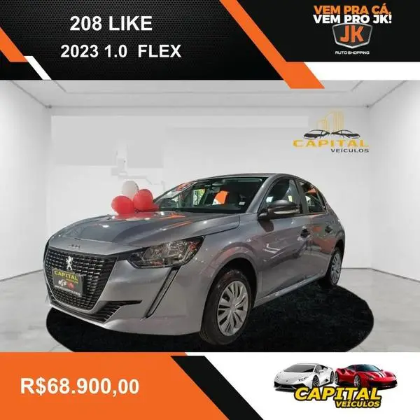 Carro Peugeot 208 2023 Like 1.0 (Flex)