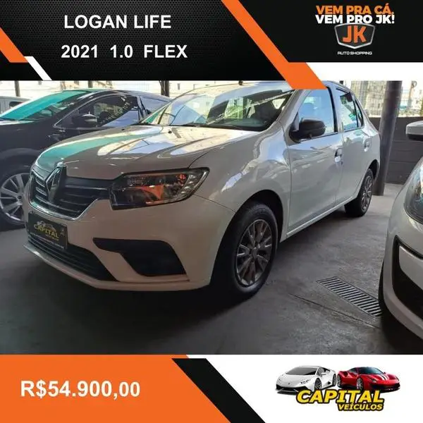 Carro Renault Logan 2021 Life 1.0 12V SCe (Flex)