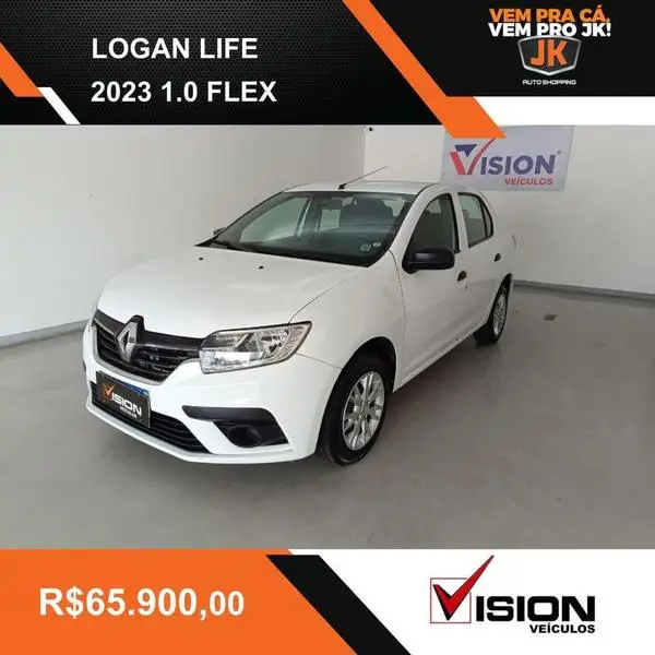 Carro Renault Logan 2023 Life 1.0 12V SCe (Flex)