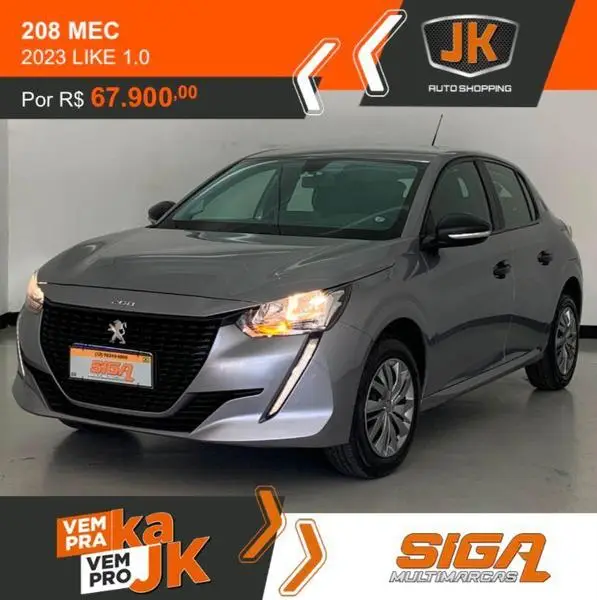 Carro Peugeot 208 2023 Like 1.0 (Flex)