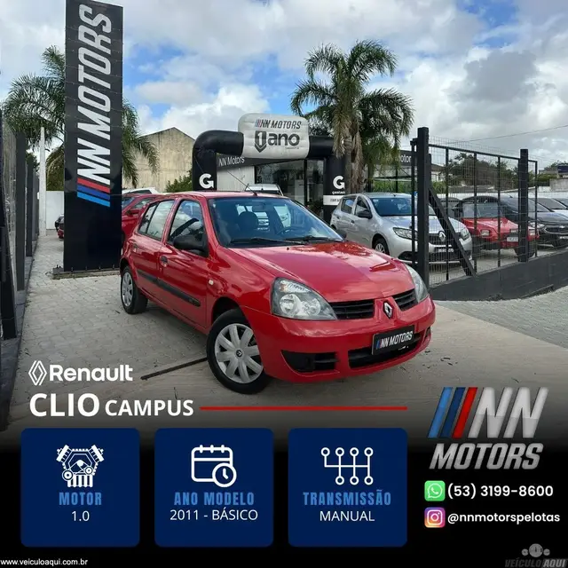 Carro Renault Clio 2011 Hatch. Campus 1.0 16V (flex) 4p