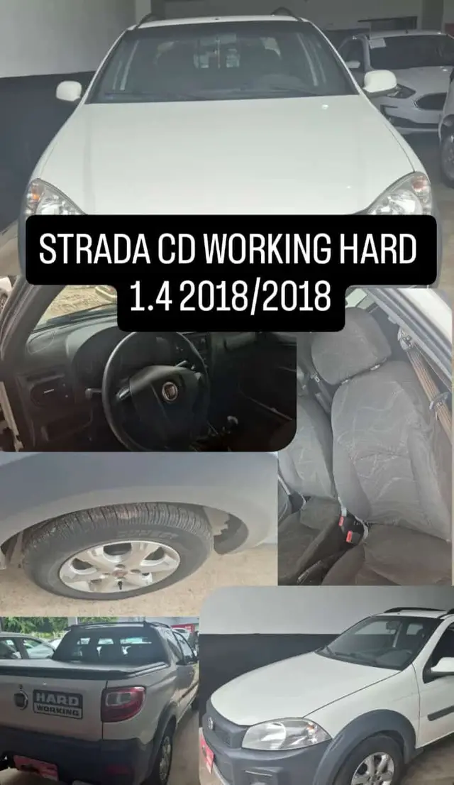 Carro Fiat Strada 2018 Hard Working 1.4 (Flex) (Cabine Dupla)