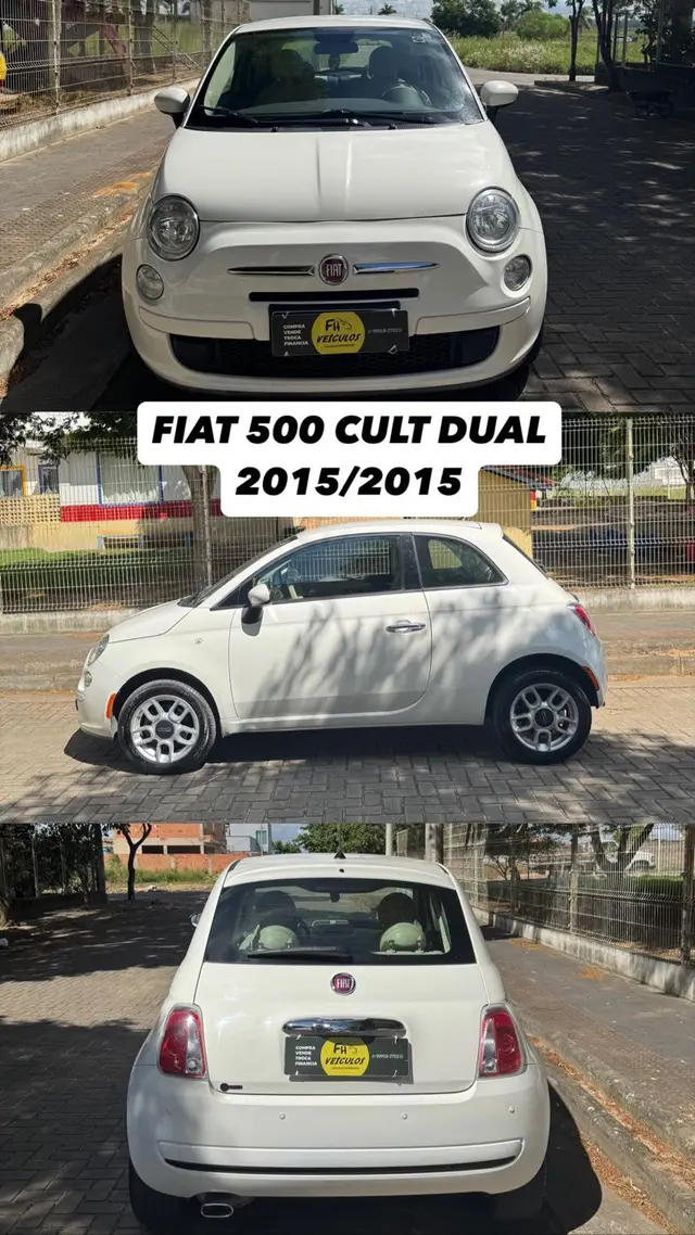 Carro Fiat 500 2015 Cult 1.4 Evo (Flex)