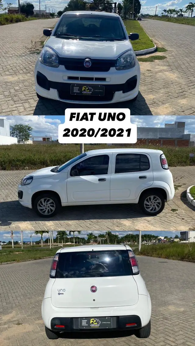 Carro Fiat Uno 2021 Attractive 1.0