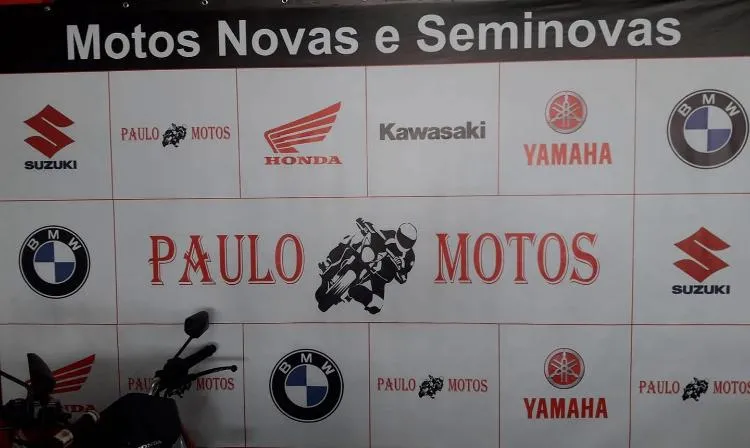 Fachada da loja Veículos à venda em Paulo Motos Litoral - São Vicente - SP