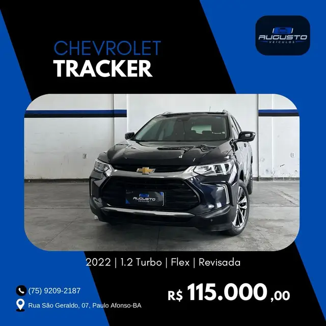 Carro Chevrolet Tracker 2022 Premier 1.2 Turbo (Aut) (Flex)