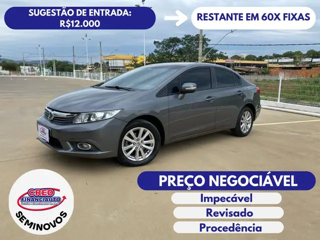 Carro Honda Civic 2014 LXS 1.8 i-VTEC (Aut) (Flex)