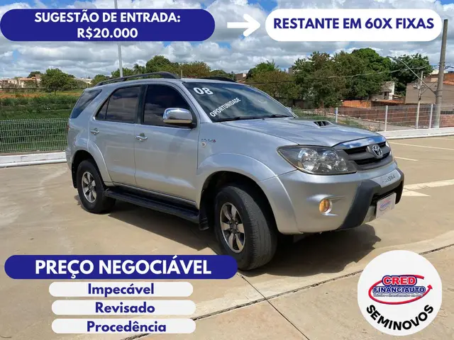 Carro Toyota Hilux SW4 2008 SRV 4x4 3.0 Turbo  (aut)