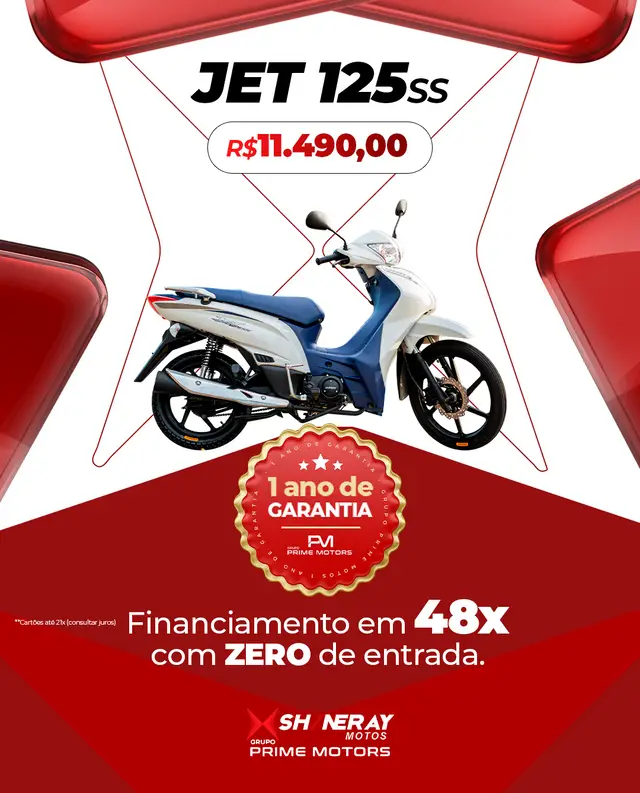 Carro Shineray JET 125SS 2025 124 cc