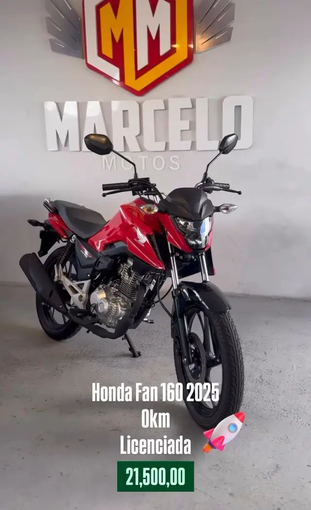 Carro Honda CG 160 2025 Fan