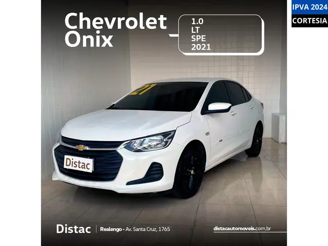 Carro Chevrolet Onix 2021 LT 1.0 Turbo (Flex) (Aut)