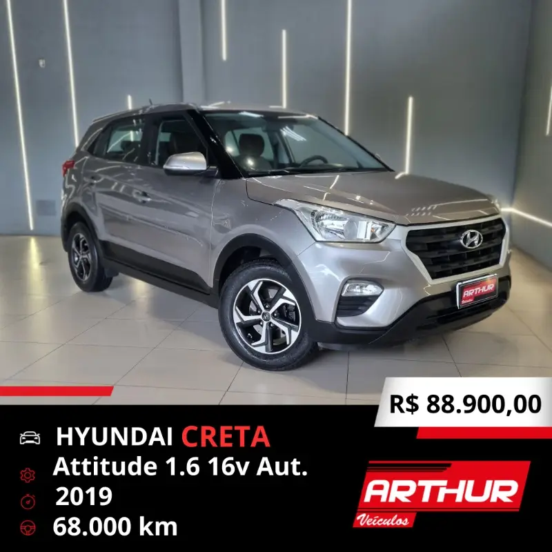Hyundai Creta Attitude 1.6 (Aut) (Flex) (PCD)