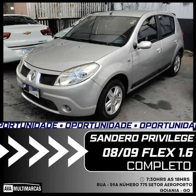 Carro Renault Sandero 2009 Privilège 1.6 16V (flex)