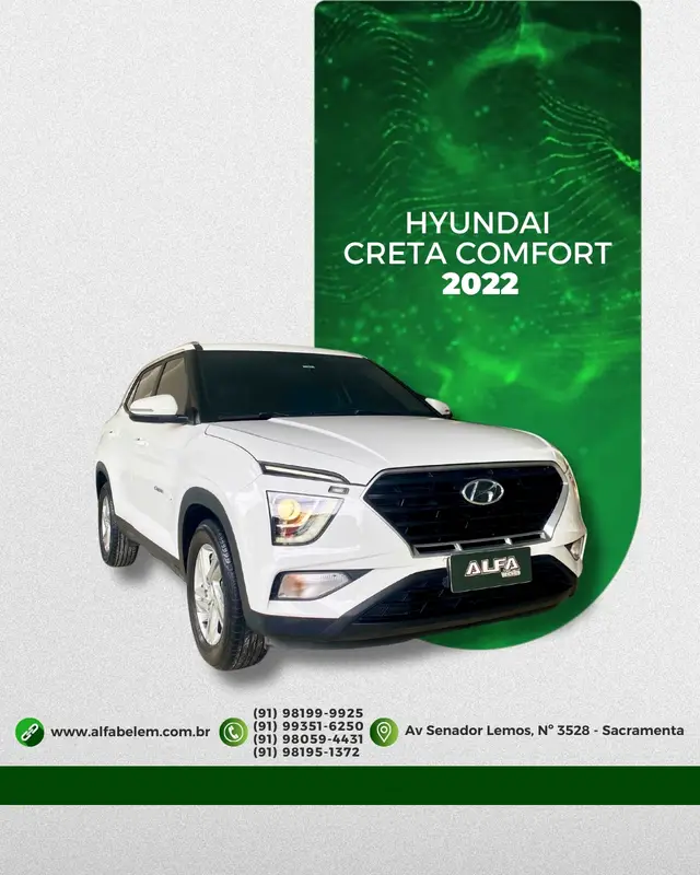 Carro Hyundai Creta 2022 Comfort 1.0 TB 12V Flex Aut.