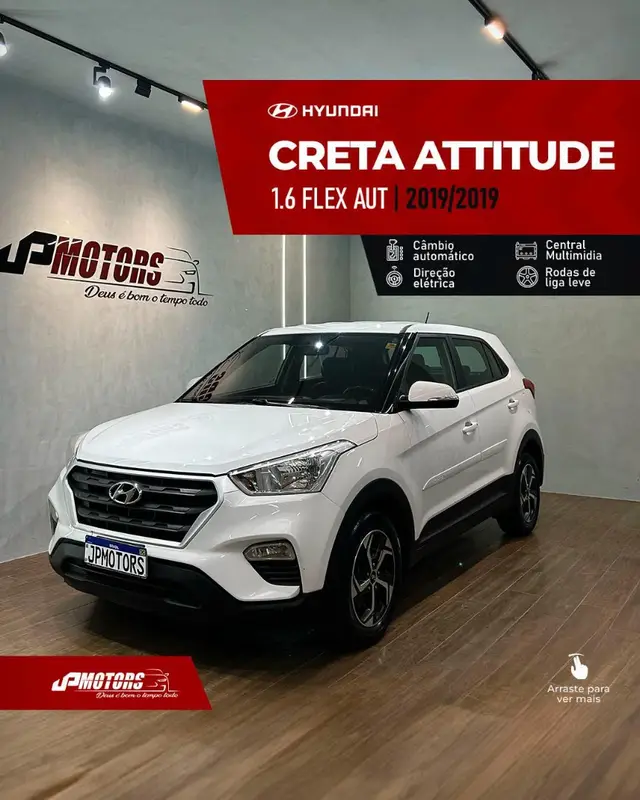 Carro Hyundai Creta 2019 Attitude 1.6 (Aut) (Flex) (PCD)